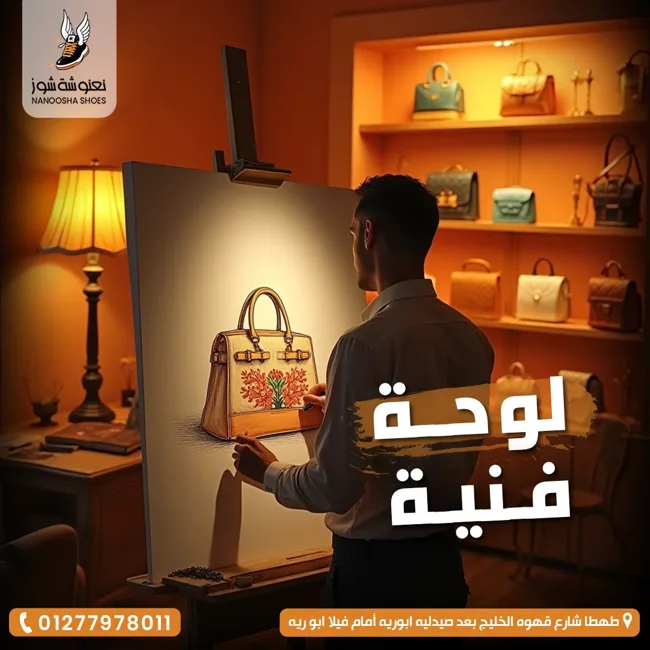 نانووشة شوز — Nanoosha Shoes — تصميمات سوشيال ميديا للأحذية والحقائب — صورة 3